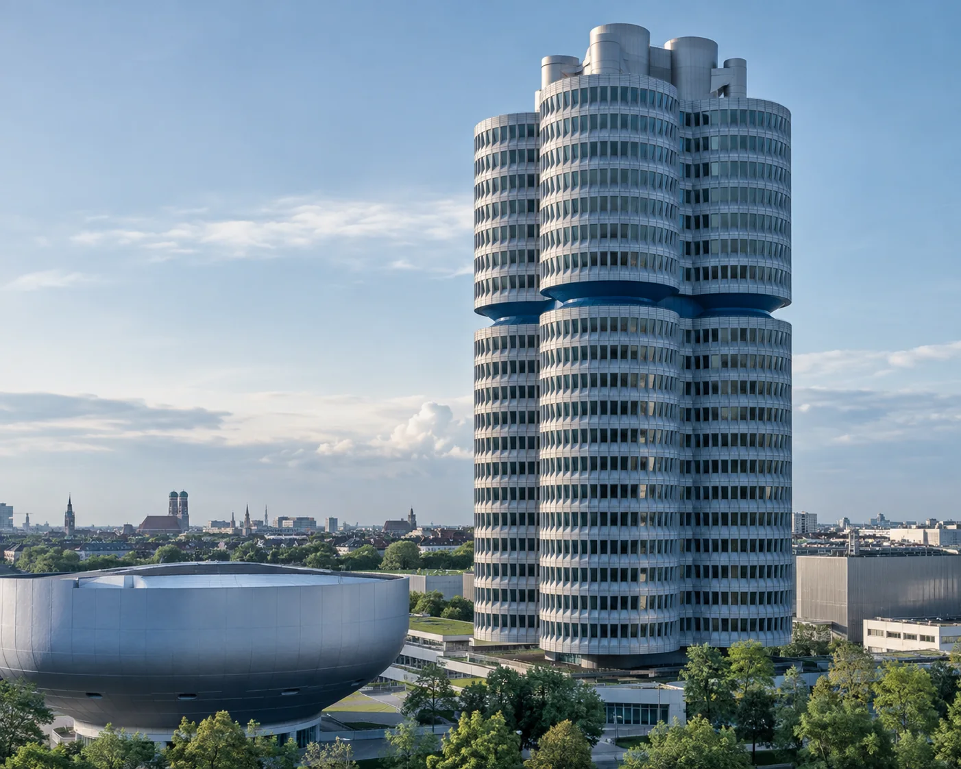 Four-cylinder landmark in Munich