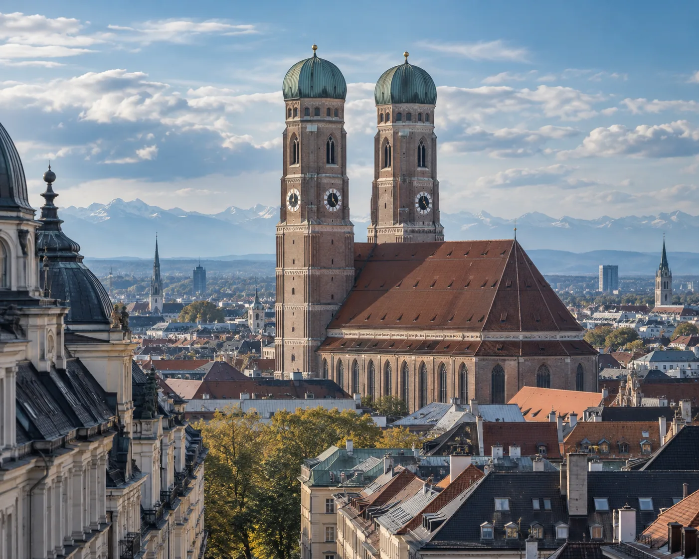 Frauenkirche and Munich rooftops